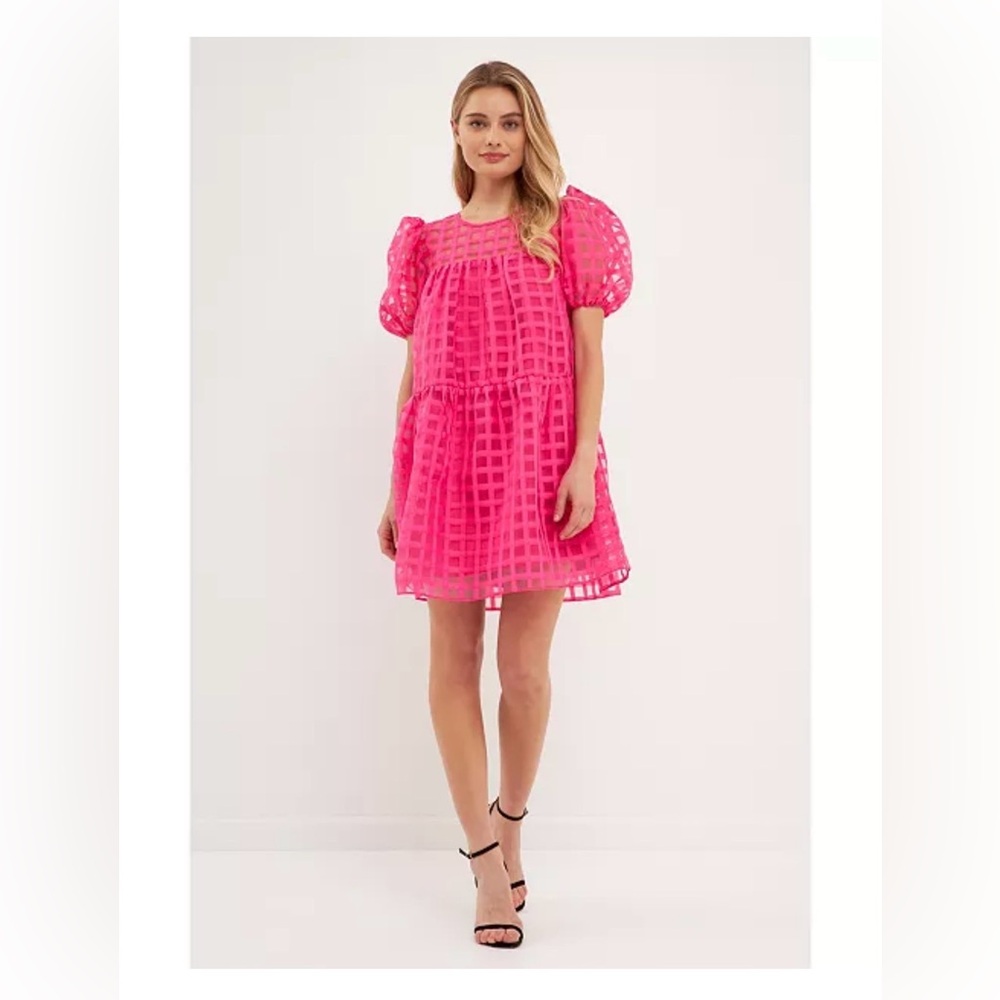 English Factory Short-Sleeve Mini Dress